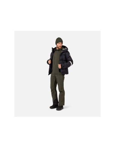 Bluza męska rossignol mid layer stretch hoodie zielona