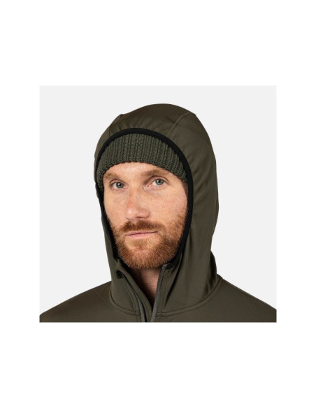 Bluza męska rossignol mid layer stretch hoodie zielona