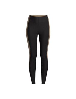 Legginsy treningowe damskie casall shaped block high waist tights kolor czarny
