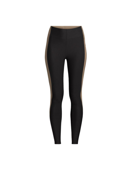 Legginsy treningowe damskie casall shaped block high waist tights kolor czarny