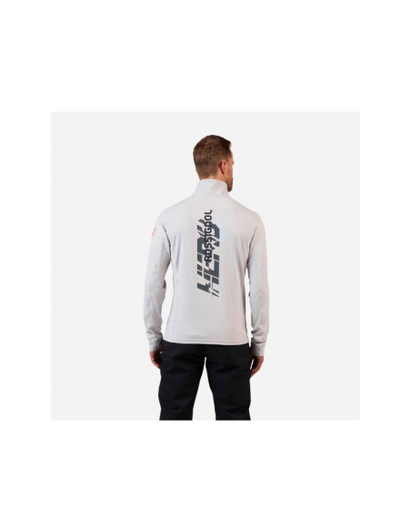 Bluza męska męska rossignol hero mid layer stretch jkt szara