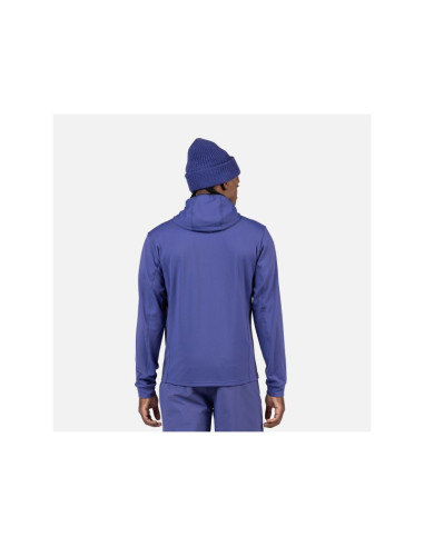 Bluza męska rossignol mid layer stretch hoodie niebieska