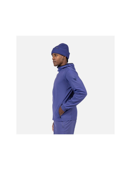 Bluza męska rossignol mid layer stretch hoodie niebieska