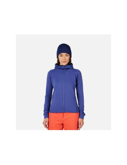 Bluza damska rossignol w mid layer thin fz niebieska