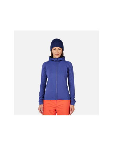 Bluza damska rossignol w mid layer thin fz niebieska