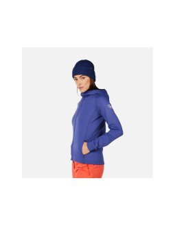 Bluza damska rossignol w mid layer thin fz niebieska 2