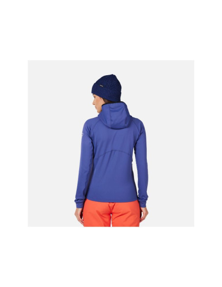 Bluza damska rossignol w mid layer thin fz niebieska