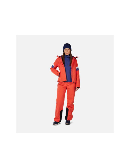 Bluza damska rossignol w mid layer thin fz niebieska
