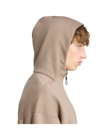 Bluza męska adidas z.n.e. full zip beżowa kf3828