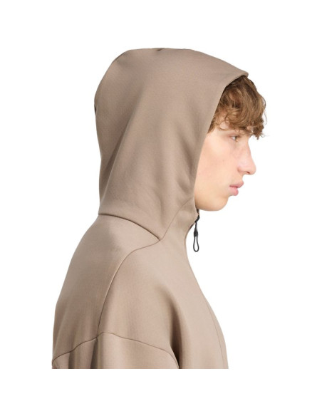 Bluza męska adidas z.n.e. full zip beżowa kf3828