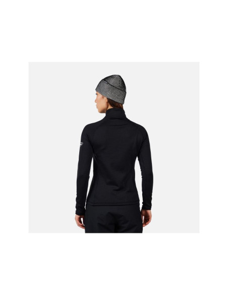 Bluza damska rossignol w blackside mix hz fleece czarna