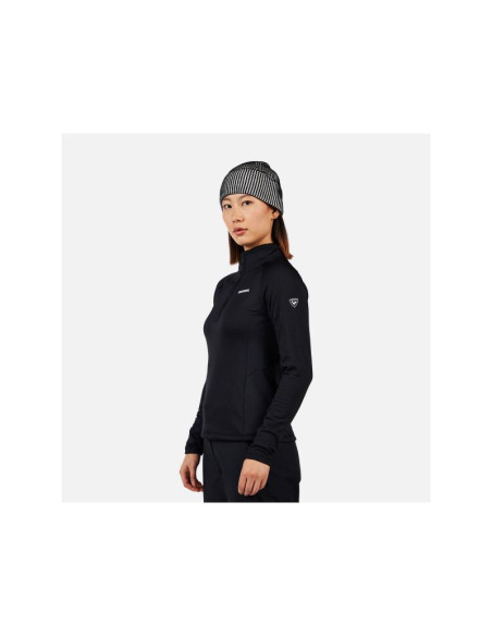 Bluza damska rossignol w blackside mix hz fleece czarna
