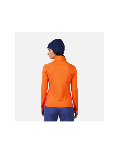 Bluza damska rossignol w blackside mix hz fleece pomarańczowa