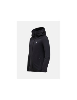 Bluza juniorska peak performance jr rider essentials zip hood kolor czarny 2