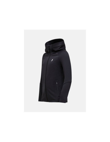 Bluza juniorska peak performance jr rider essentials zip hood kolor czarny