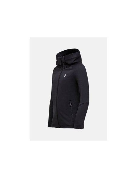 Bluza juniorska peak performance jr rider essentials zip hood kolor czarny