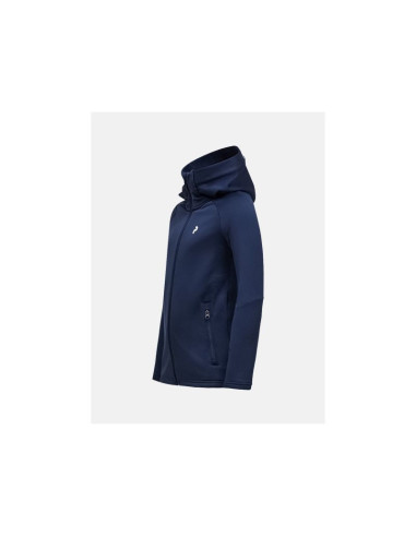 Bluza juniorska peak performance jr rider essentials zip hood kolor granatowy