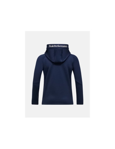 Bluza juniorska peak performance jr rider essentials zip hood kolor granatowy