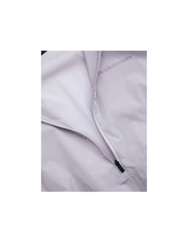 Kurtka damska peak performance w half zip wind jacket kolor szary