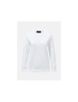 Bluza damska peak performance w original small logo crew kolor biały