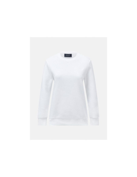 Bluza damska peak performance w original small logo crew kolor biały