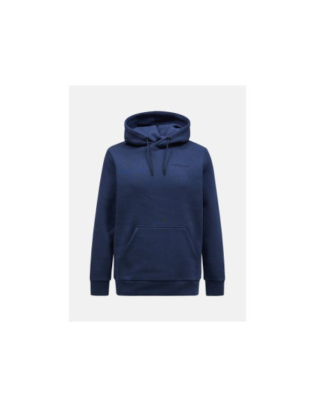Bluza męska peak performance original small logo hood men kolor granatowy