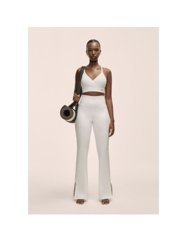 Legginsy damskie casall grace flare slit pant biały - s
