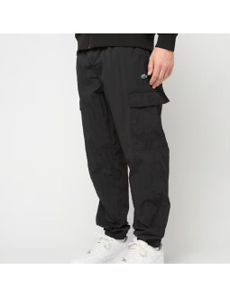 Męskie spodnie sportowe lacoste woven cargo joggers czarne - xh5121-00-031