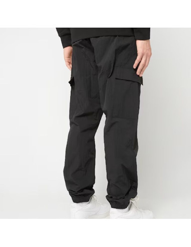 Męskie spodnie sportowe lacoste woven cargo joggers czarne - xh5121-00-031