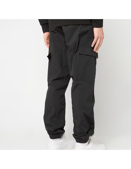 Męskie spodnie sportowe lacoste woven cargo joggers czarne - xh5121-00-031