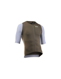 Koszulka rowerowa northwave extreme evo jersey s/s brązowa