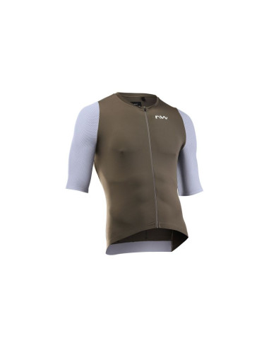 Koszulka rowerowa northwave extreme evo jersey s/s brązowa