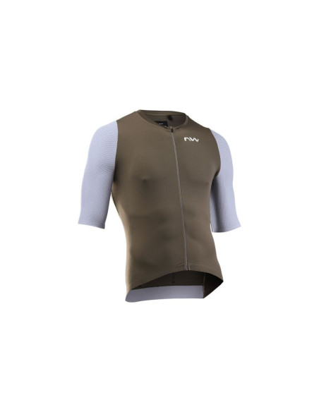 Koszulka rowerowa northwave extreme evo jersey s/s brązowa