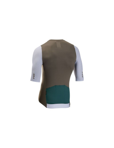 Koszulka rowerowa northwave extreme evo jersey s/s brązowa