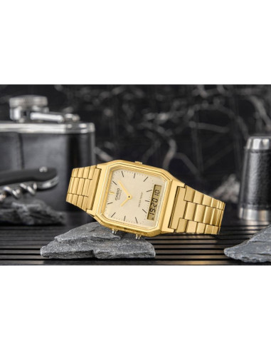 Zegarek męski casio vintage aq-230ga-9dmqyes + box