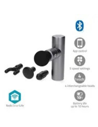Pistolet do masażu nedis smartlife 5 trybów