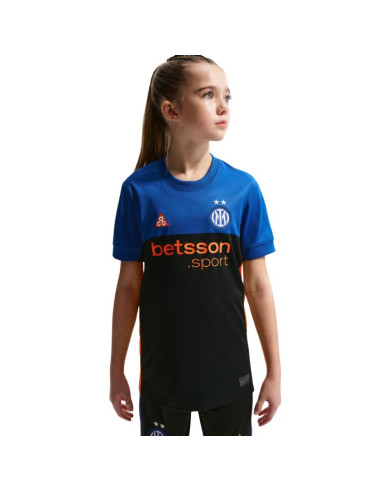 Koszulka dla dzieci nike inter mediolan 2026 stadium se czarno-niebieska ib3536 413