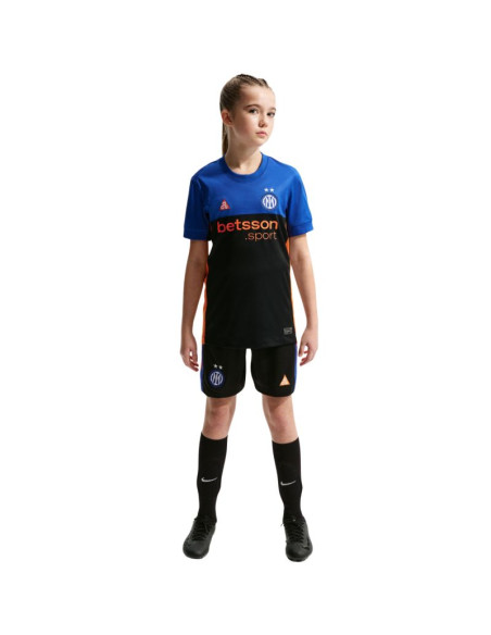Koszulka dla dzieci nike inter mediolan 2026 stadium se czarno-niebieska ib3536 413