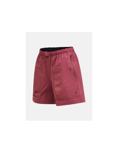Szorty damskie peak performance w outdoor cargo shorts kolor czerwony