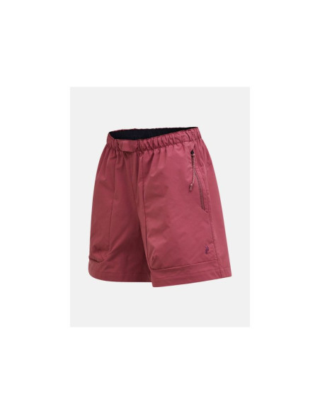 Szorty damskie peak performance w outdoor cargo shorts kolor czerwony