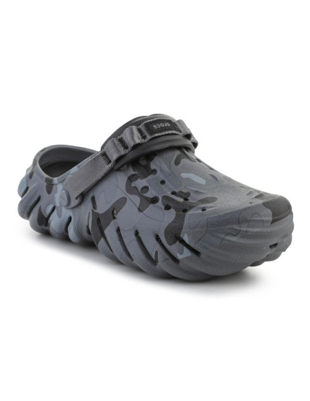 Crocs echo duck camo clog charcoal/black 211981-082