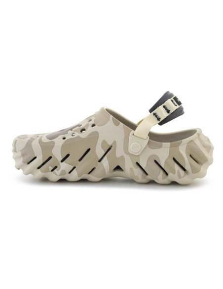 Crocs echo duck camo clog bone/black 211981-2yj