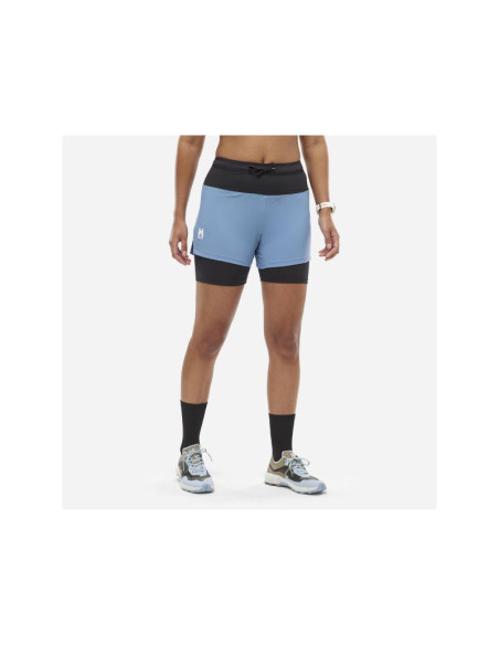 Szorty damskie millet intense 2in1 short w niebieskie