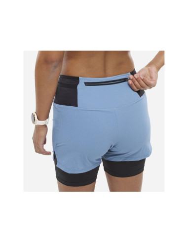 Szorty damskie millet intense 2in1 short w niebieskie