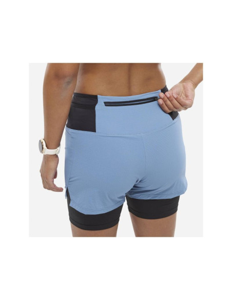 Szorty damskie millet intense 2in1 short w niebieskie