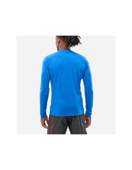 Koszulka męska millet trilogy wool ts ls m niebieska'