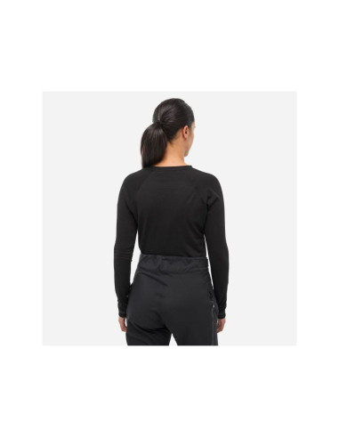 Koszulka damska millet trilogy wool ts ls w czarna