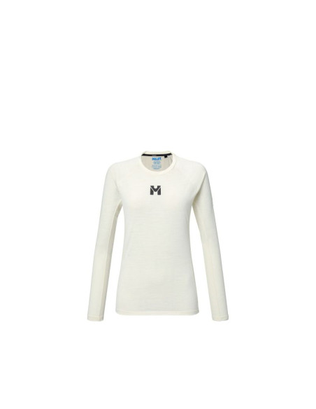 Koszulka damska millet trilogy wool ts ls w beżowa