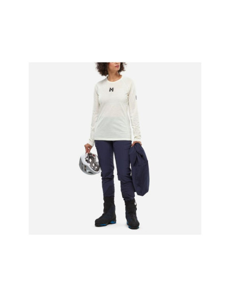 Koszulka damska millet trilogy wool ts ls w beżowa