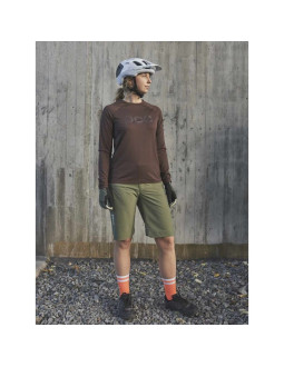 Spodenki rowerowe poc w's essential enduro shorts - zielony 2